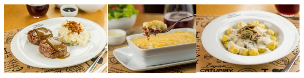 Camarão gratinado com Catupiry