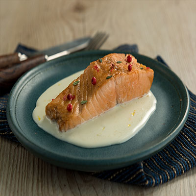 Salmão com Molho de Limão Siciliano e Requeijão Tradicional Catupiry®